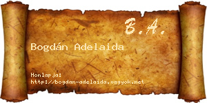 Bogdán Adelaida névjegykártya