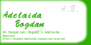 adelaida bogdan business card